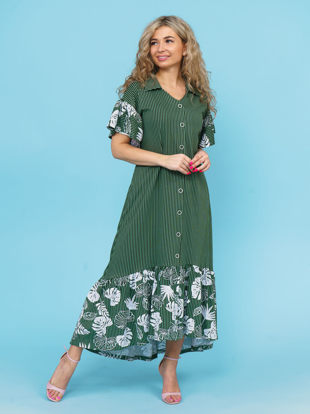 868 Платье "Хаки"