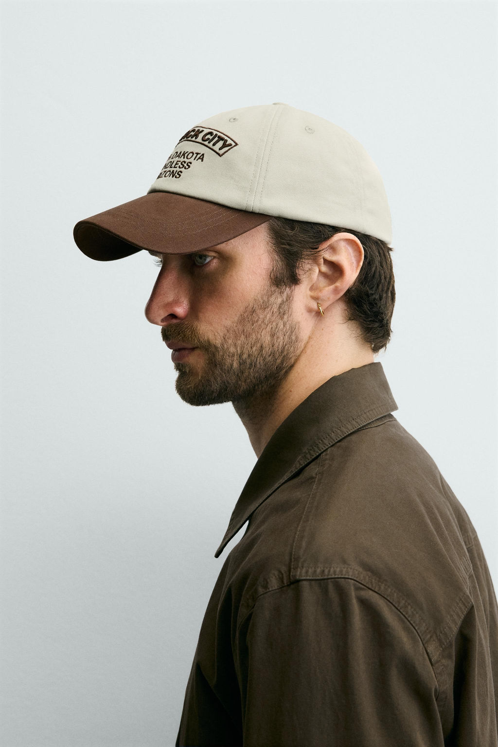 GORRA TEXTO BORDADO / Beige - Zara фото 2