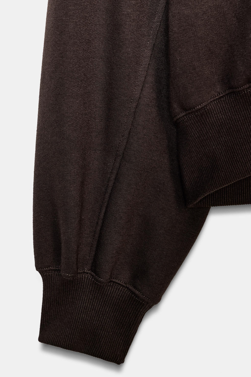 SUDADERA FELPA B?SICA / Marr?n - Zara фото 5