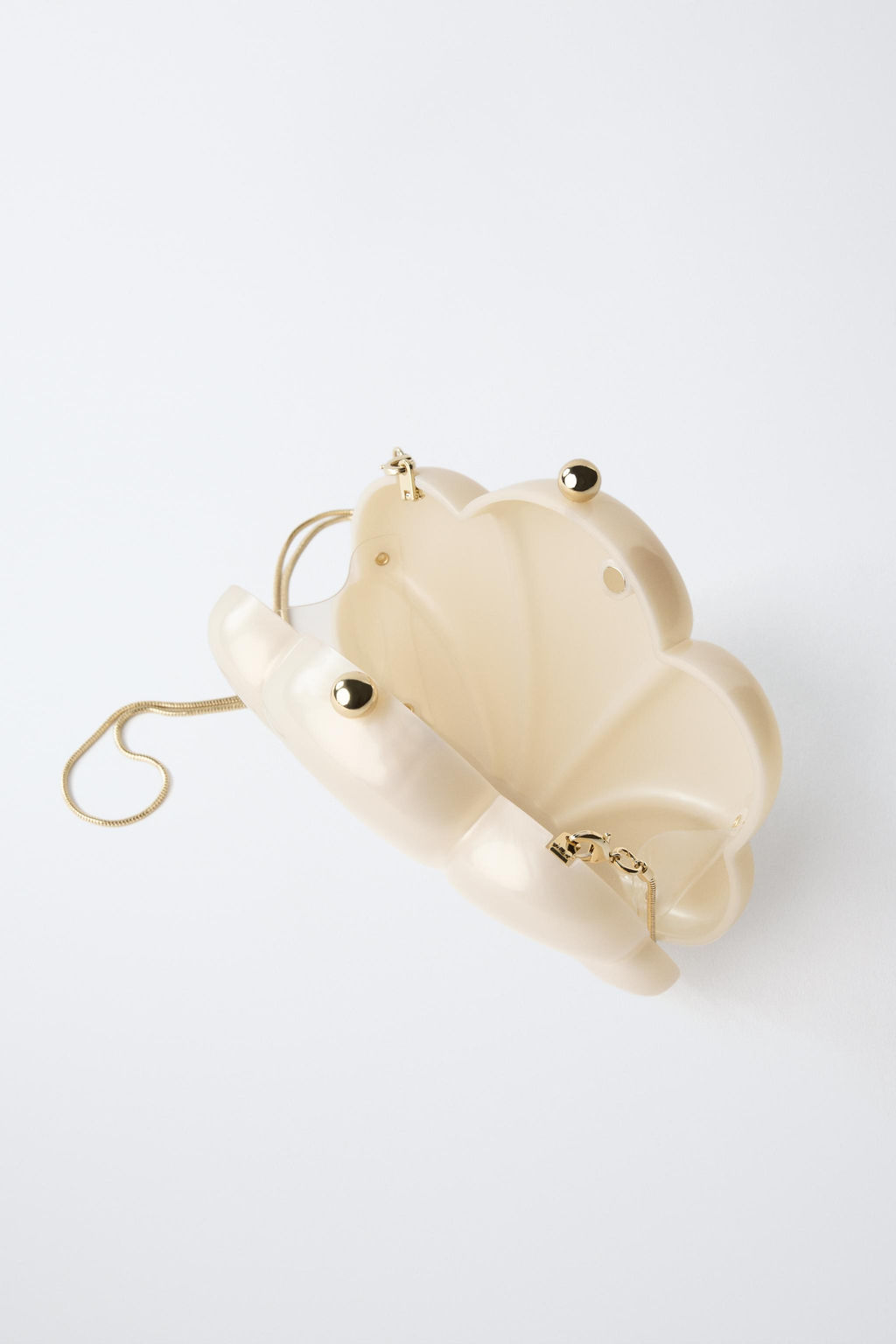 BOLSO FLOR / Blanco Crudo - Zara фото 4