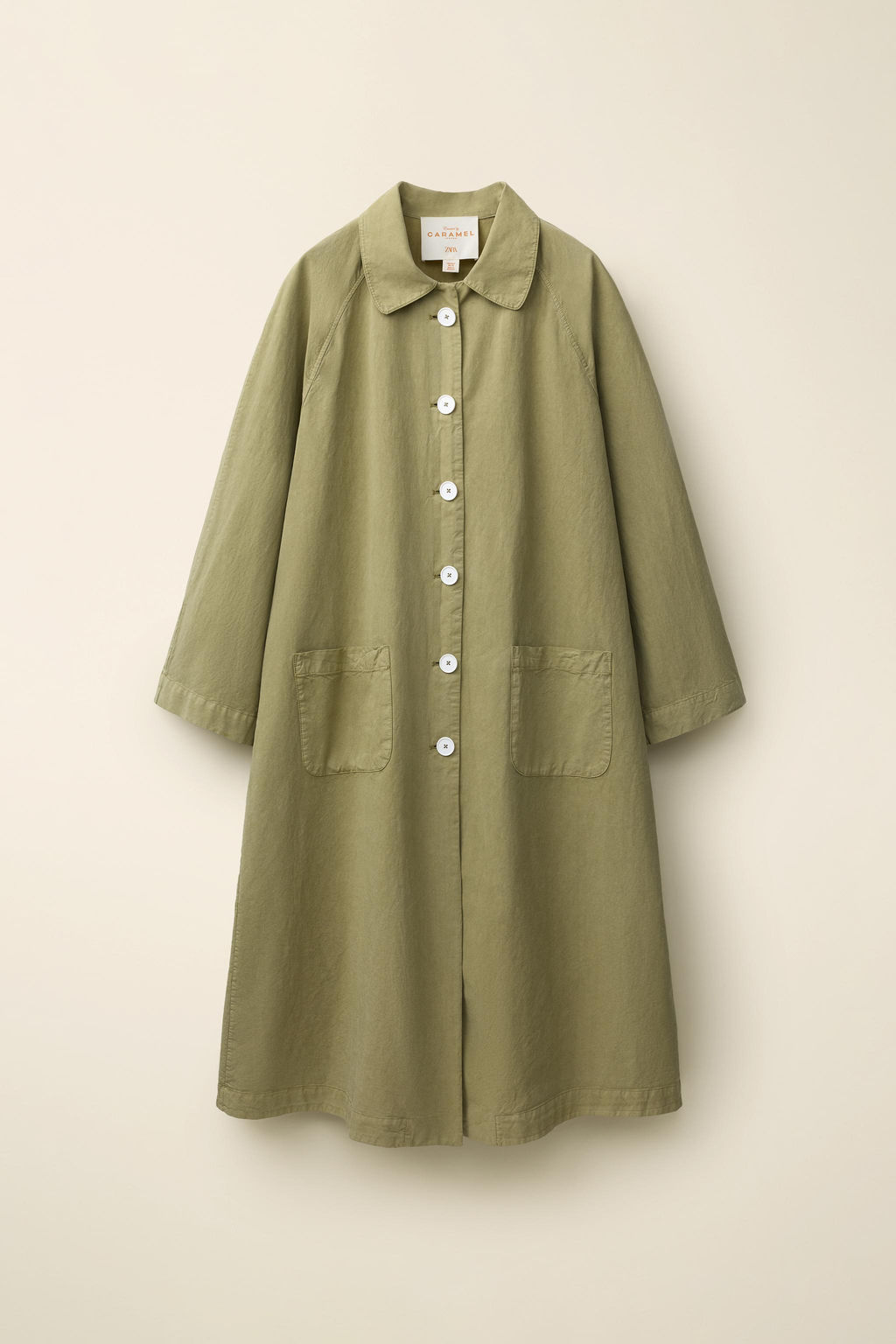 TRENCH CREATED BY CARAMEL LONDON X ZARA / Khaki фото 4