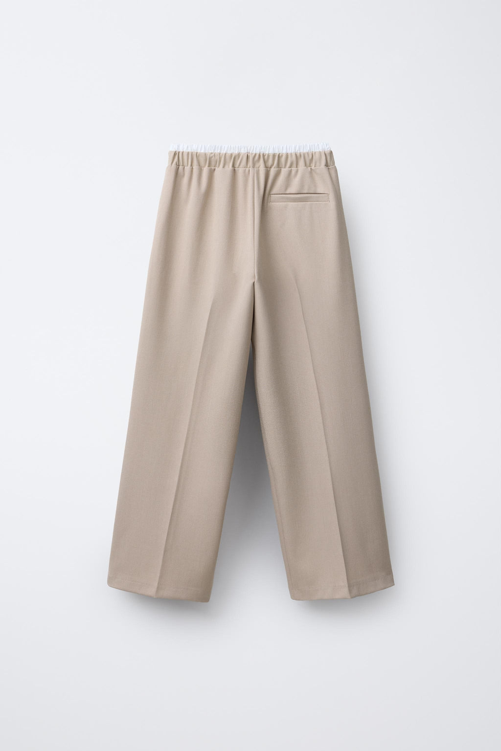 DOUBLE WAISTBAND WIDE-LEG TROUSERS - Zara фото 2