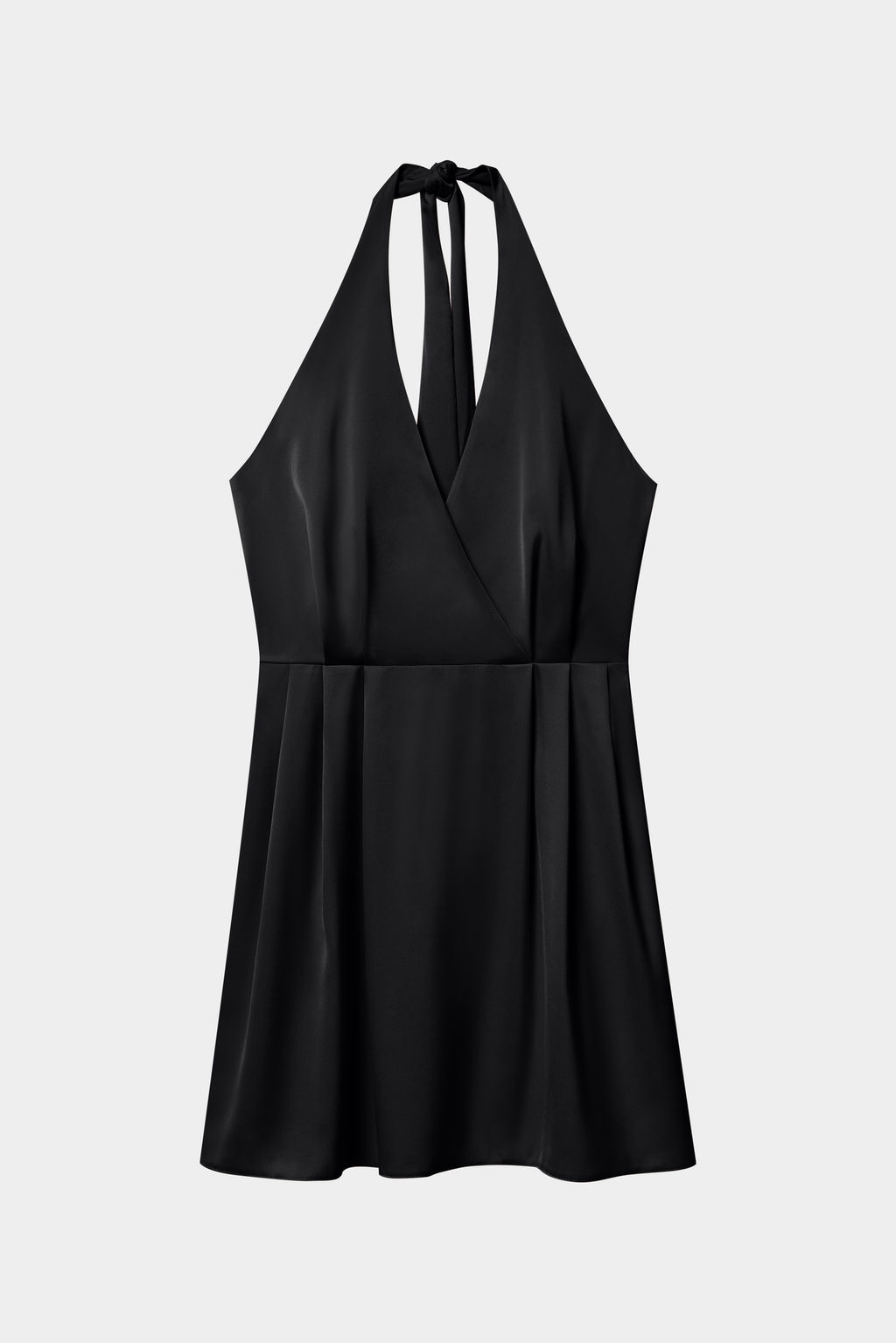 Платье мини из сатина с драпированным лифом - Mollis фото 6