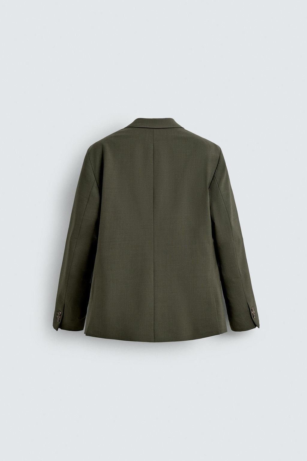 DOUBLE-BREASTED WOOL SUIT BLAZER - Zara фото 8