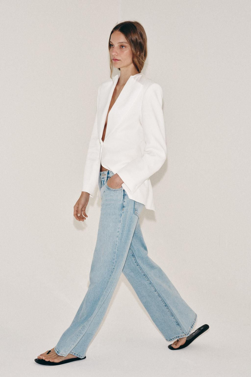 ZW COLLECTION LOW-RISE WIDE-LEG JEANS - Zara фото 20
