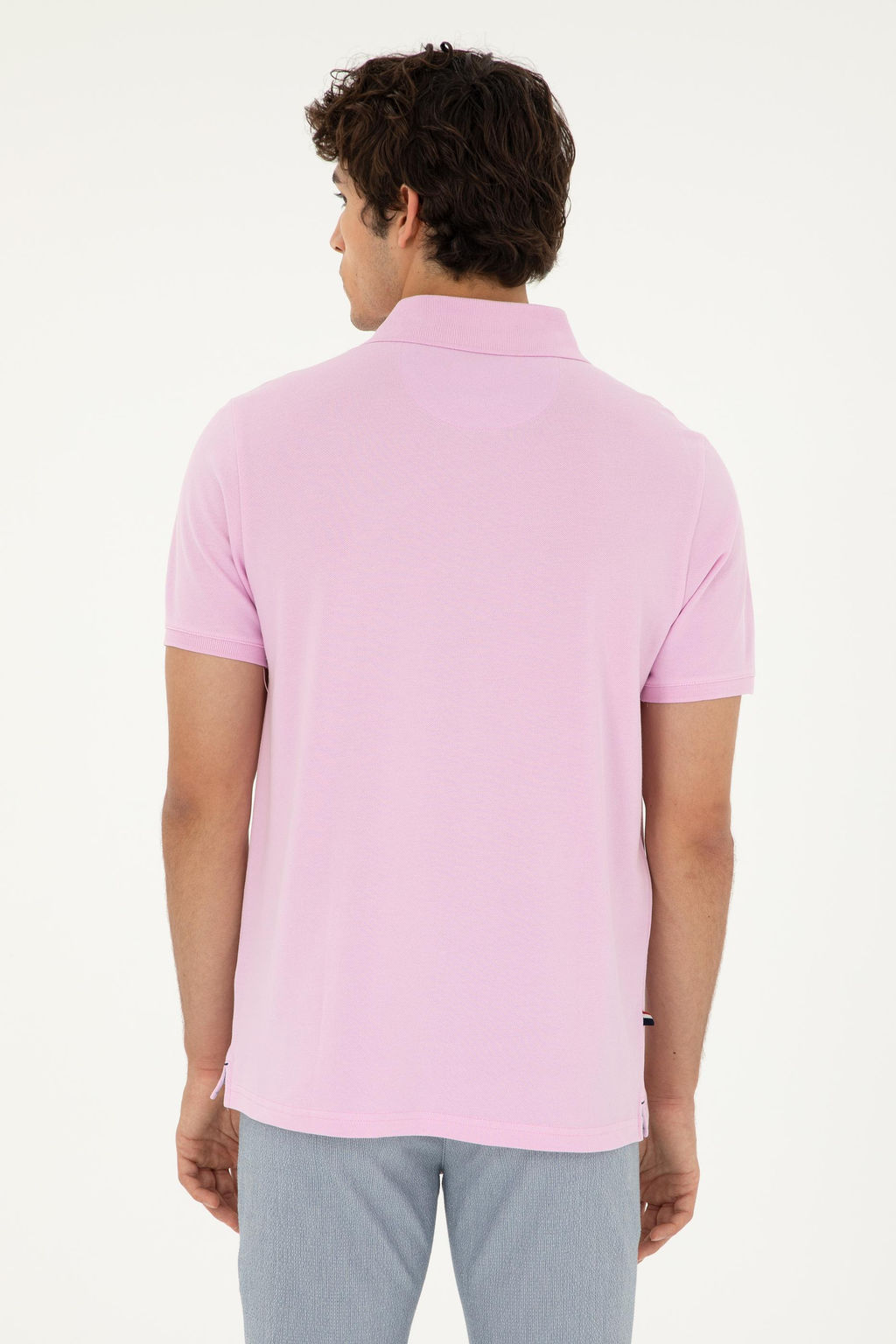 Мужская розовая базовая футболка Неожиданная скидка в корзине - U.s. polo assn фото 12