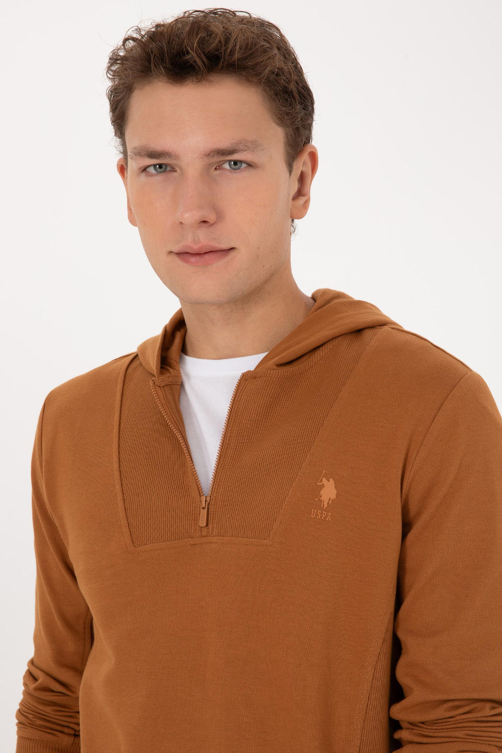 Erkek Camel Sweatshirt