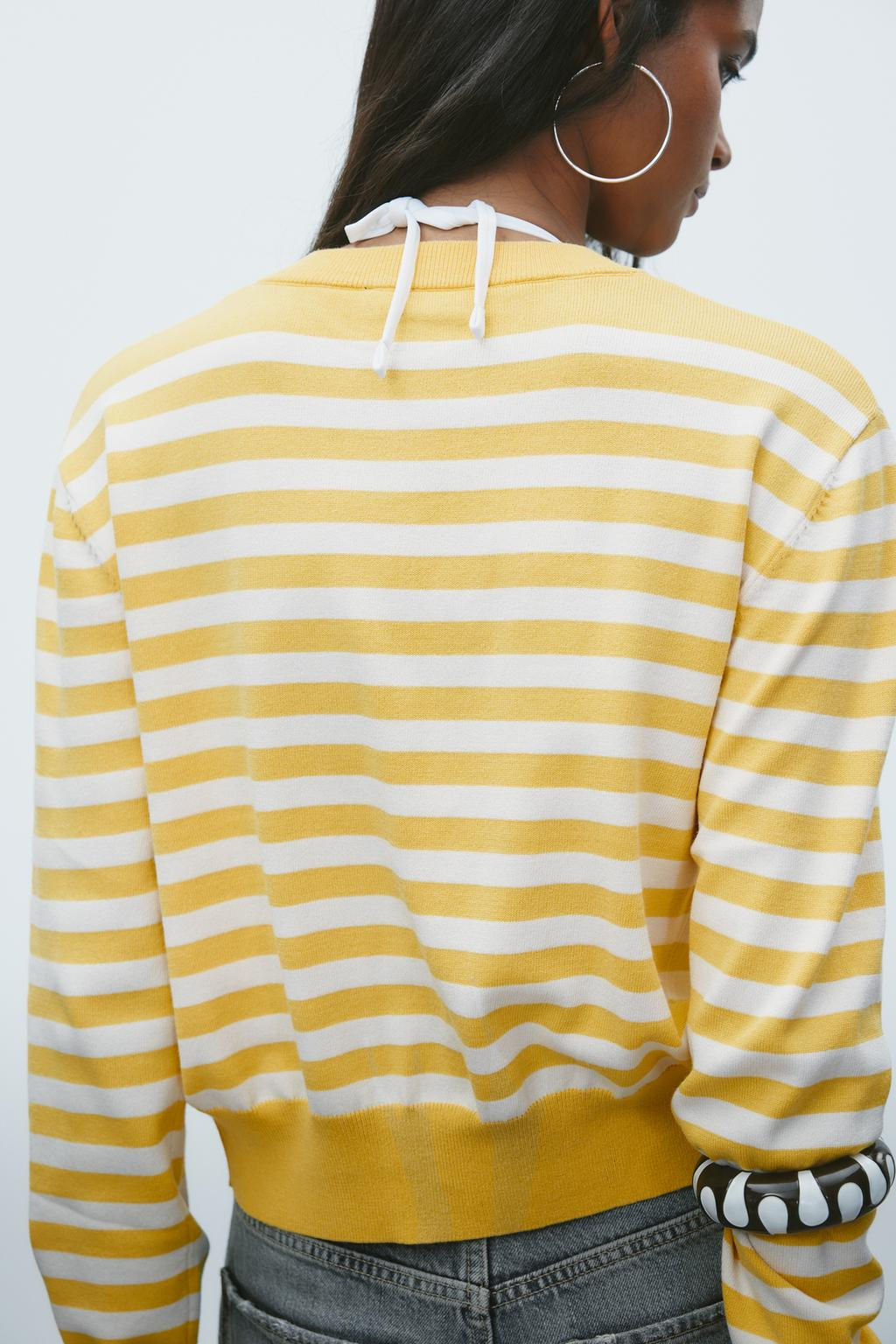 STRIPED KNIT CARDIGAN - Zara фото 6