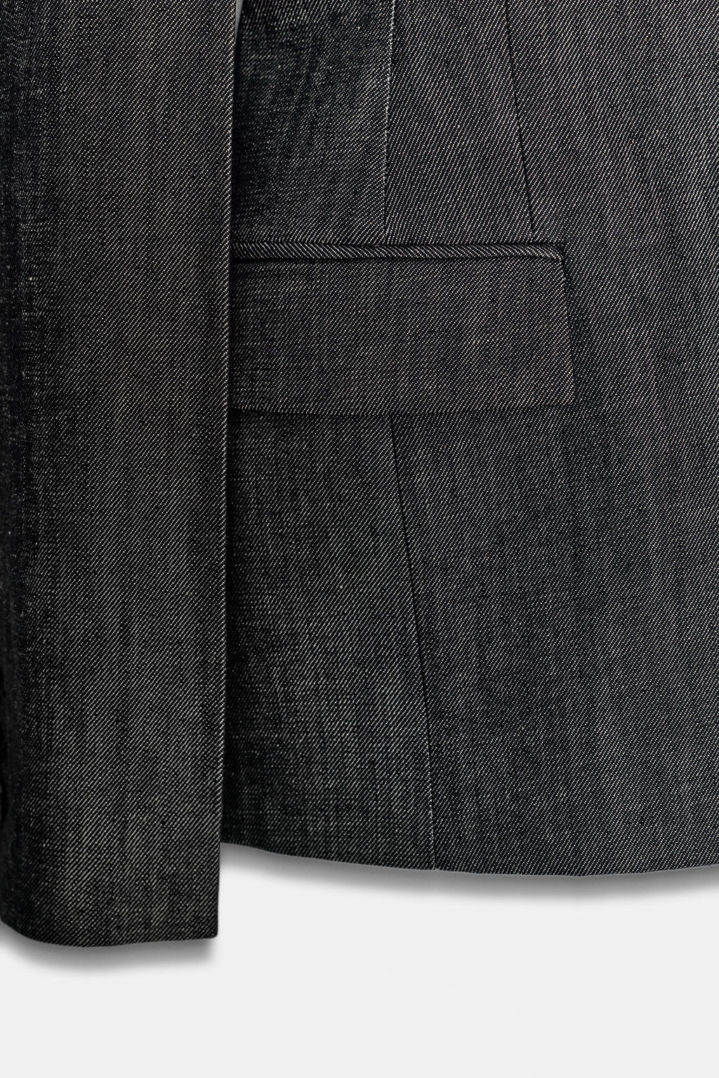 ZW COLLECTION DENIM BLAZER - Zara фото 8