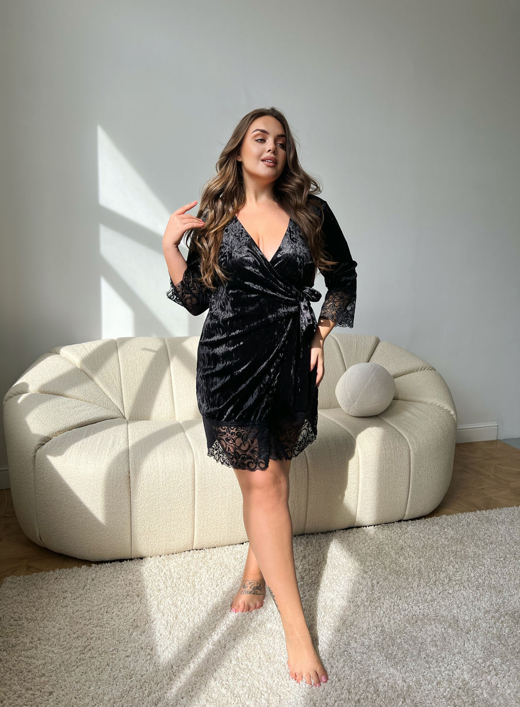 Халат Королева_405/черный - Ihomelux фото 2