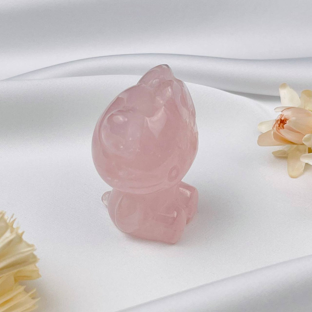 Фигурка резная Hello Kitty из Розового кварца - Радуга самоцветов фото 4
