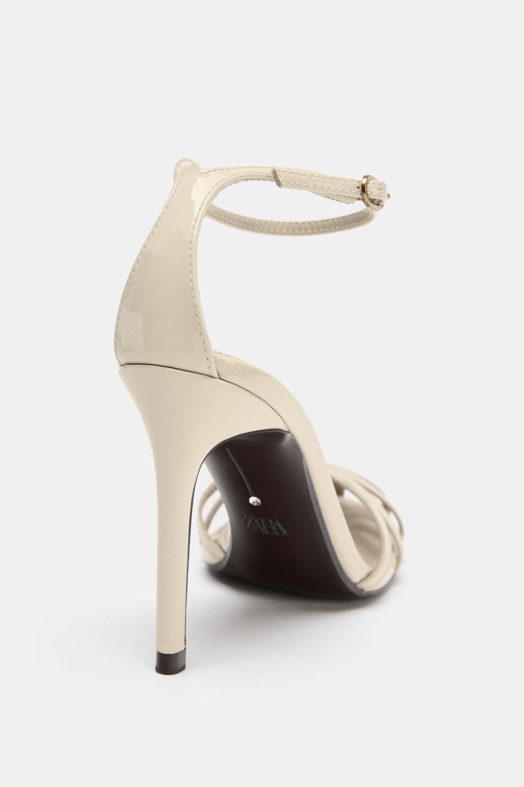 SANDALIA TAC?N ESTILO CANGREJERA / Blanco Crudo - Zara фото 4