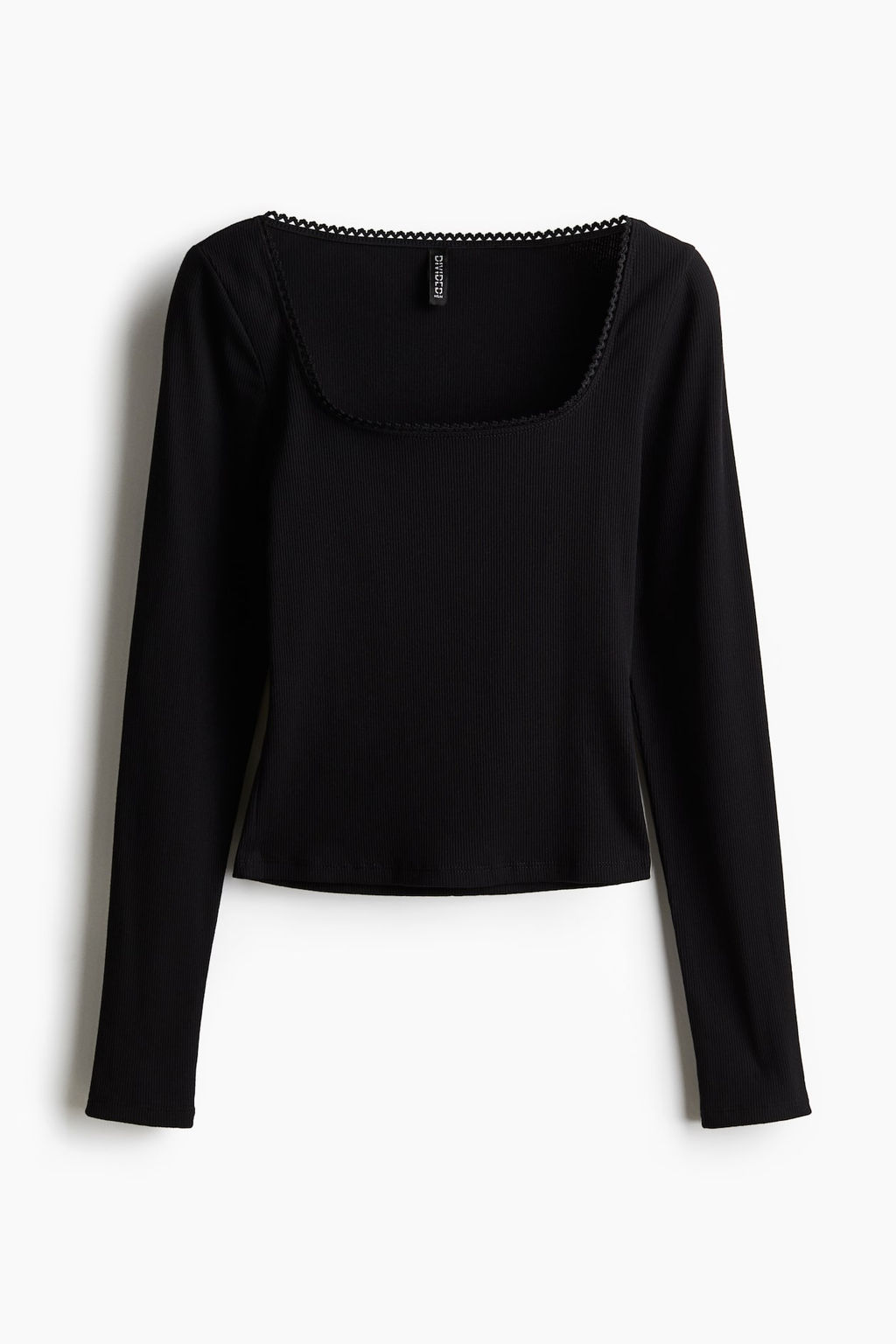 Top de algodon con ribete de picot - H&m фото 4