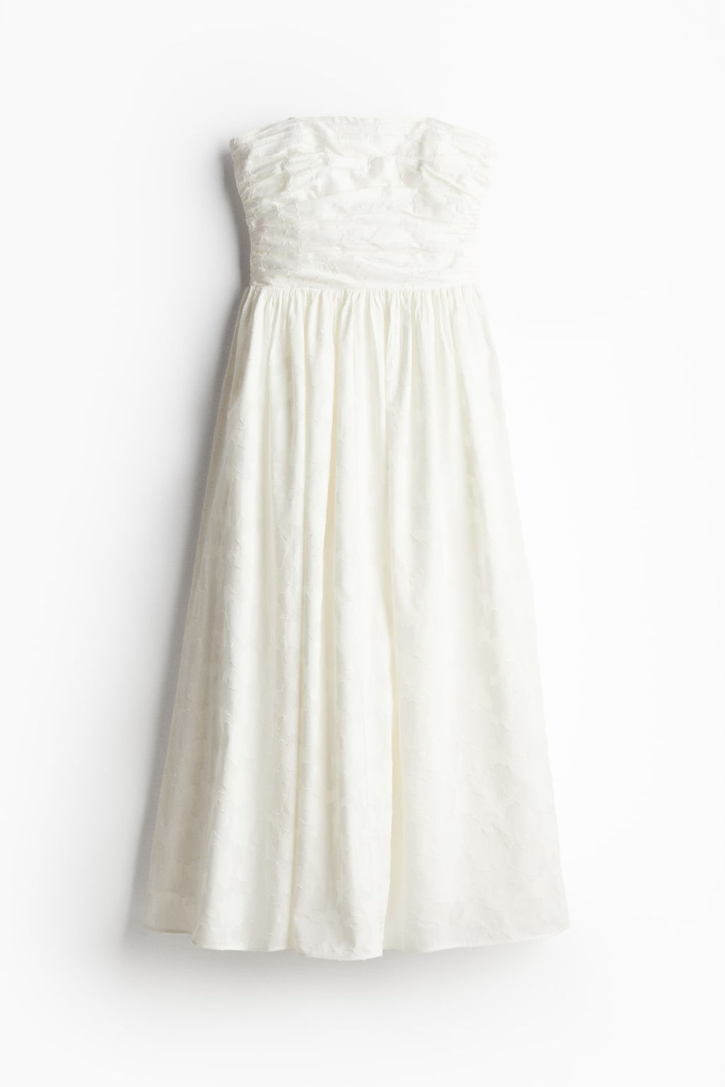 Vestido bandeau en tejido jacquard - H&m фото 4