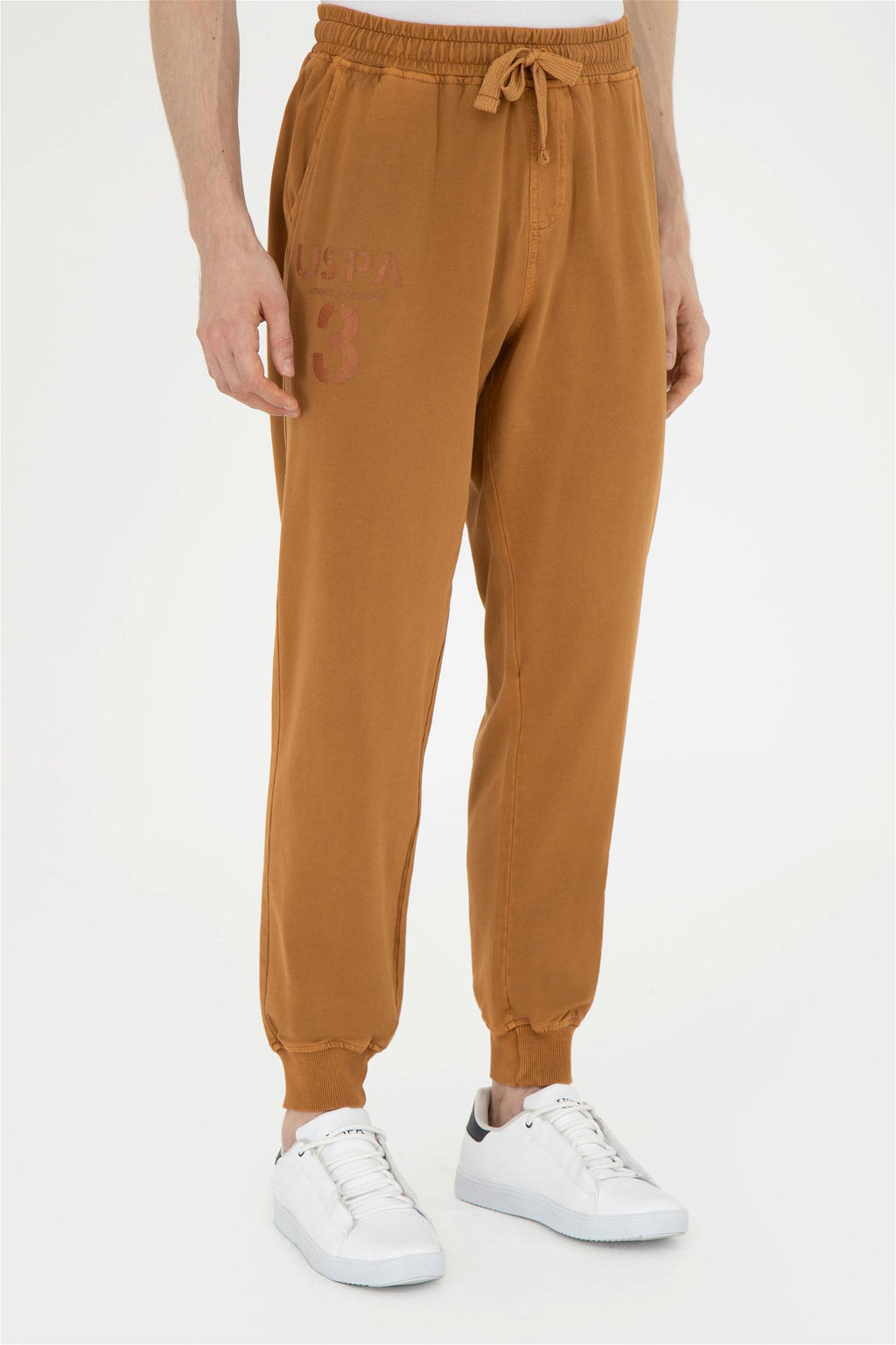 Мужские спортивные штаны кокосового цвета - U.s. polo assn фото 2