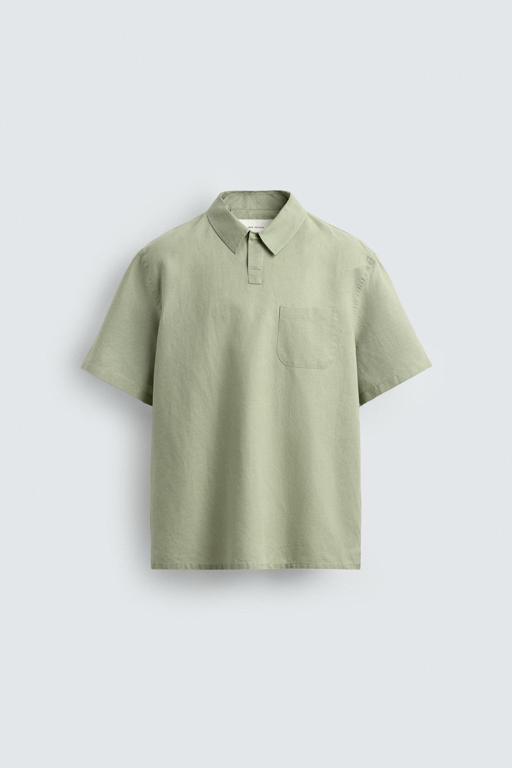POLO REGULAR FIT C??AMO - ALGOD?N / Verde claro - Zara фото 7