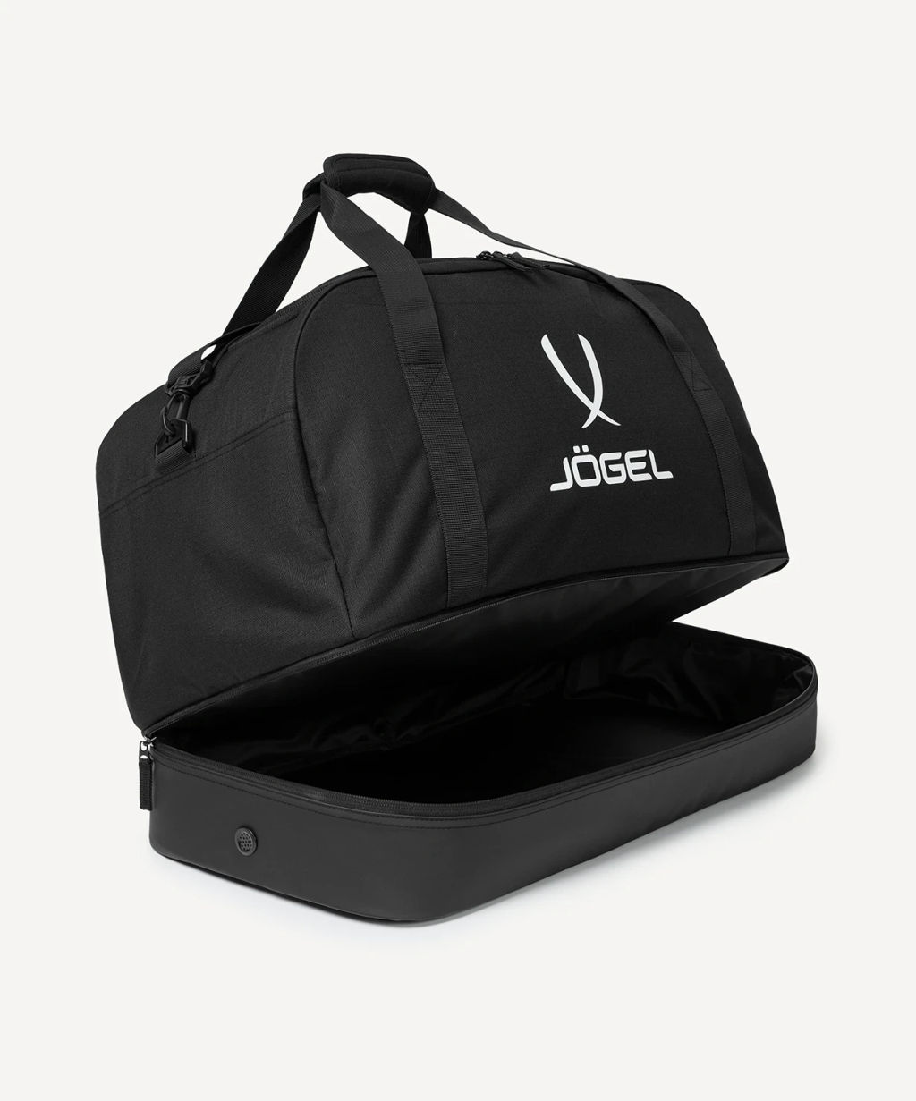 Сумка спортивная с двойным дном JOGEL Division Double Bottom Bag, черный  фото 5