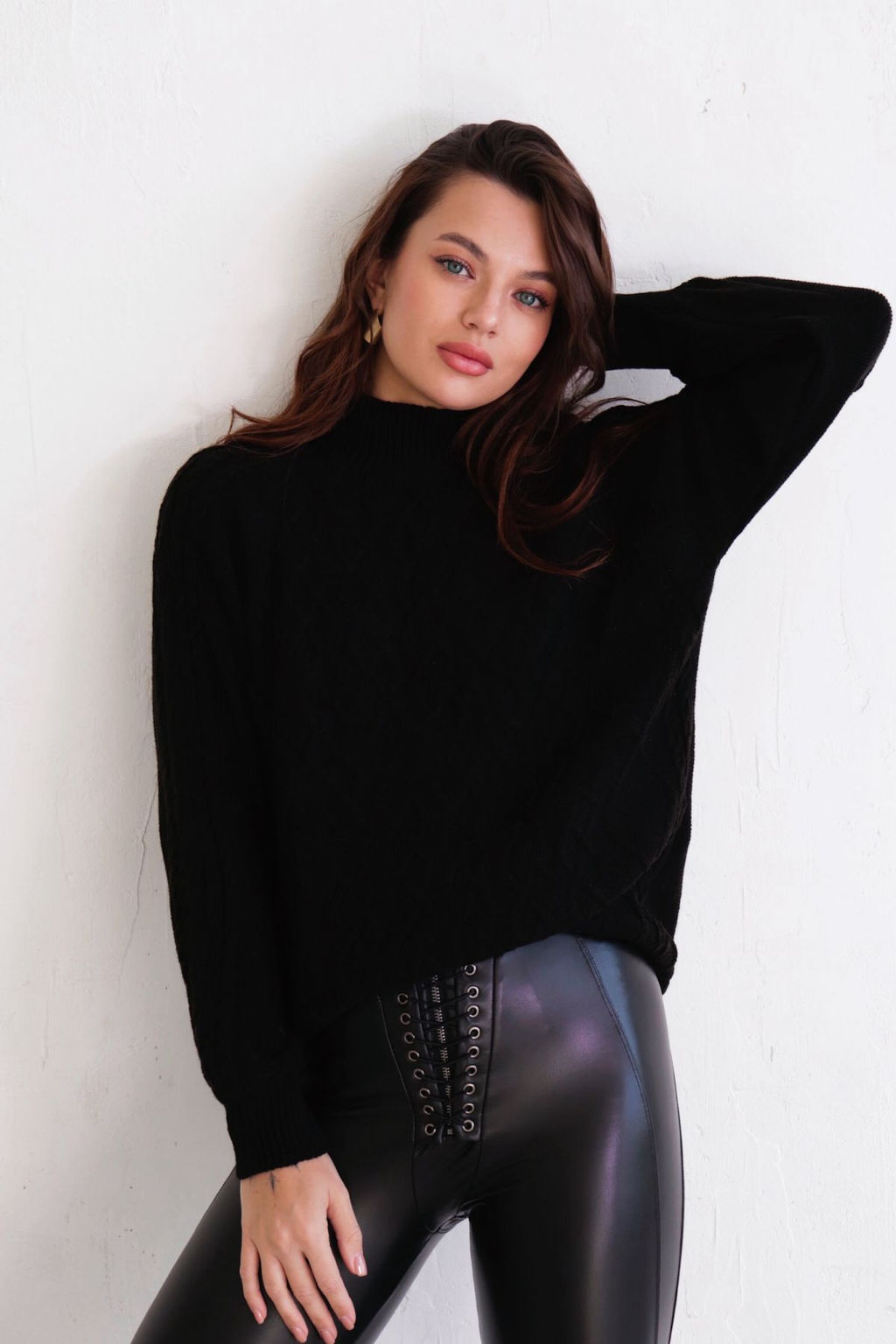 Martichelli Свитер-реглан чёрный  фото 8