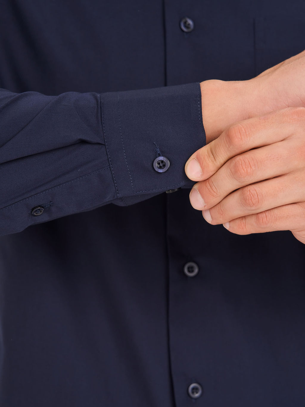 Сорочка мужская длинный рукав CASINO c240/157/d.nav/Z  фото 4