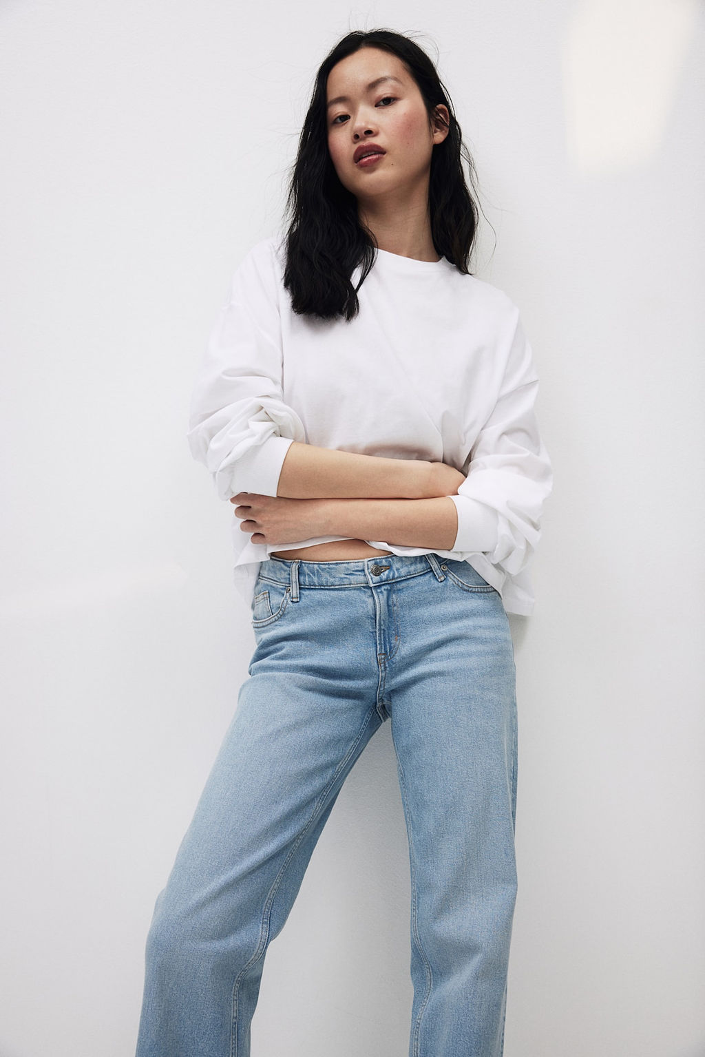MAMA Before & After Wide Low Jeans - H&m фото 3