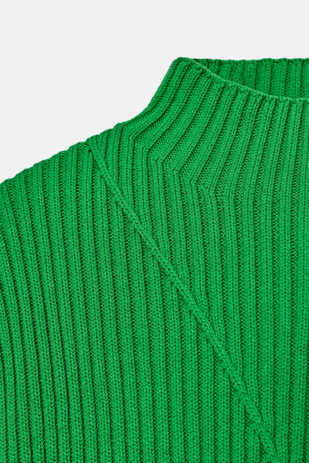 CHALECO PUNTO RIB / Verde - Zara фото 7