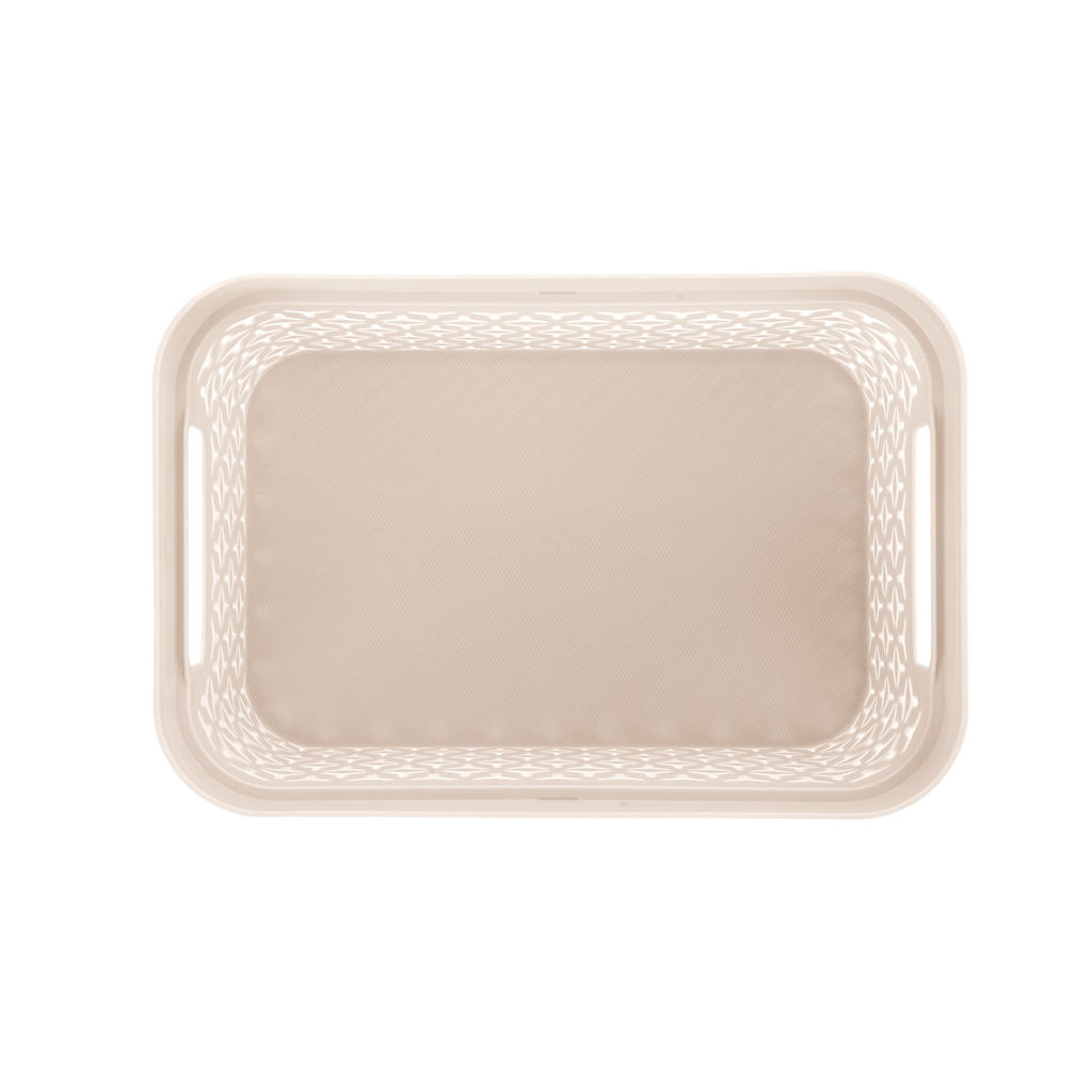 Корзина "Элемент" 5л (с крышкой)(бежевый) М9118