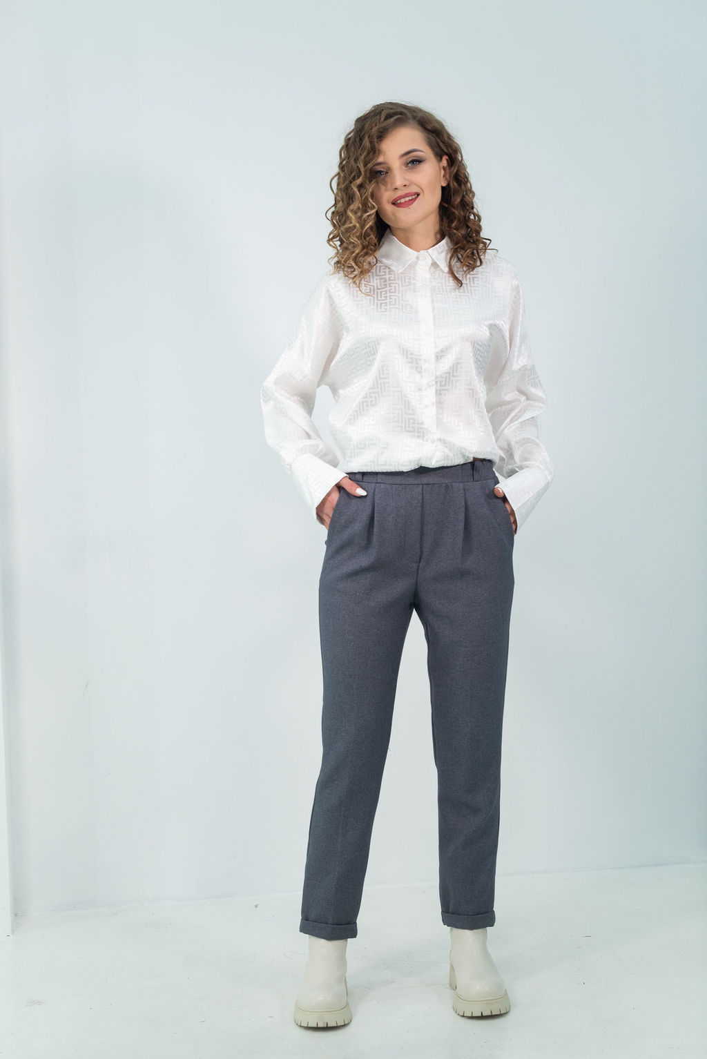 Брюки Мэрц (серый) - Nadi bordo фото 4