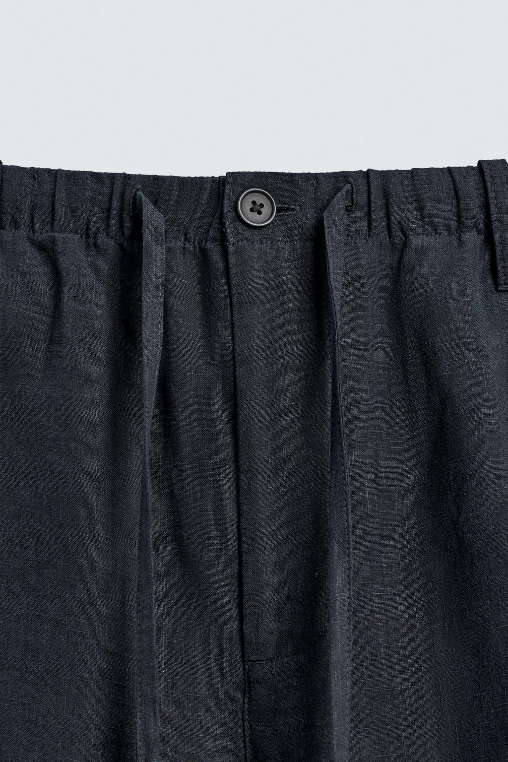 PANTAL?N RELAXED FIT 100% LINO / Marino oscuro