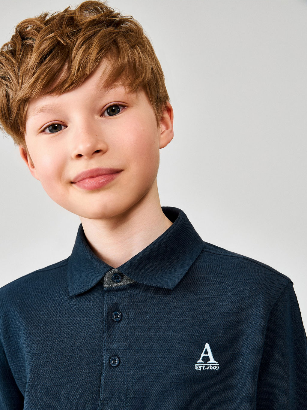 ACOOLA / Сорочка-поло верхняя для мальчиков Sova темно-синий  фото 5