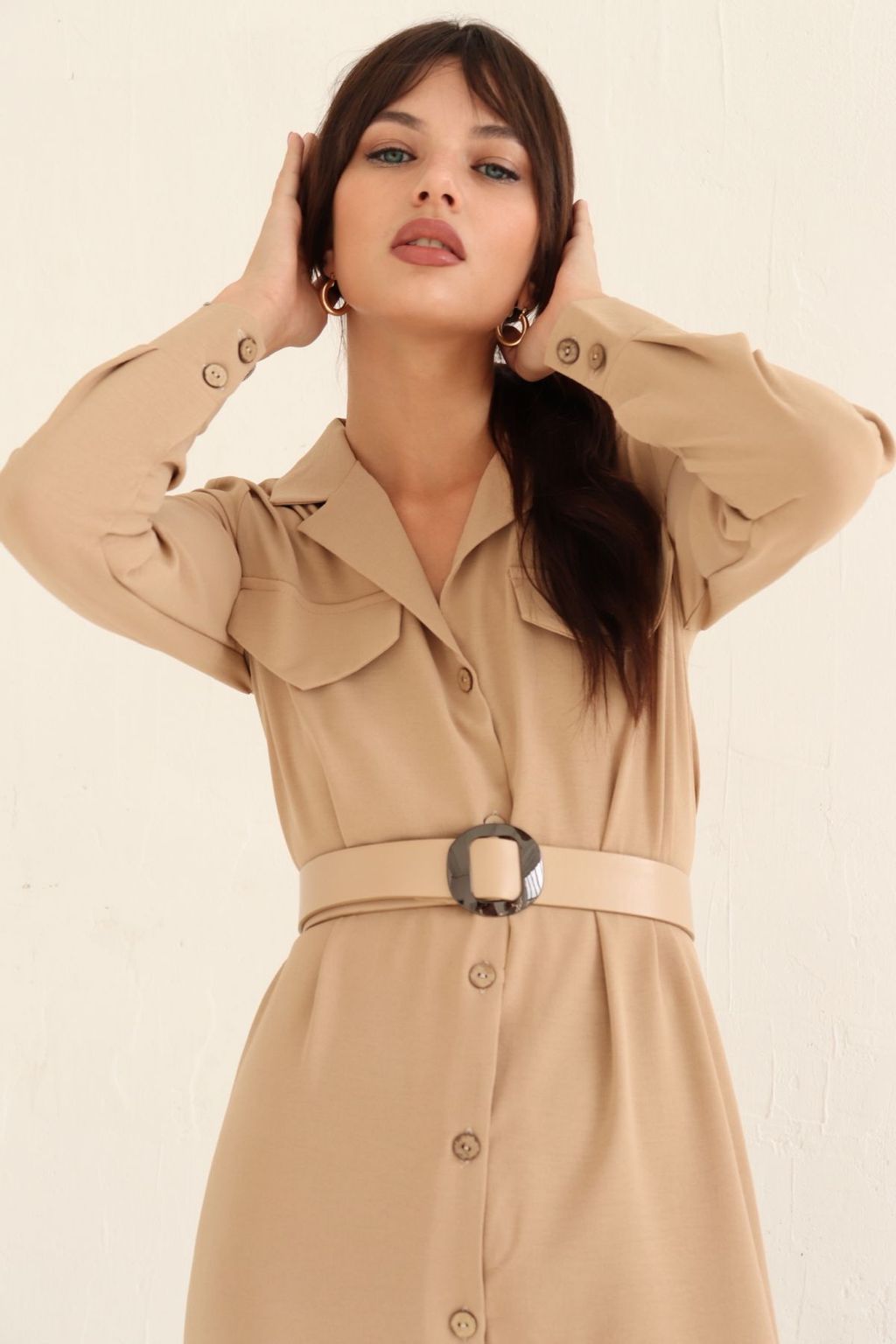 Платье-рубашка с английским воротником - Martichelli фото 138