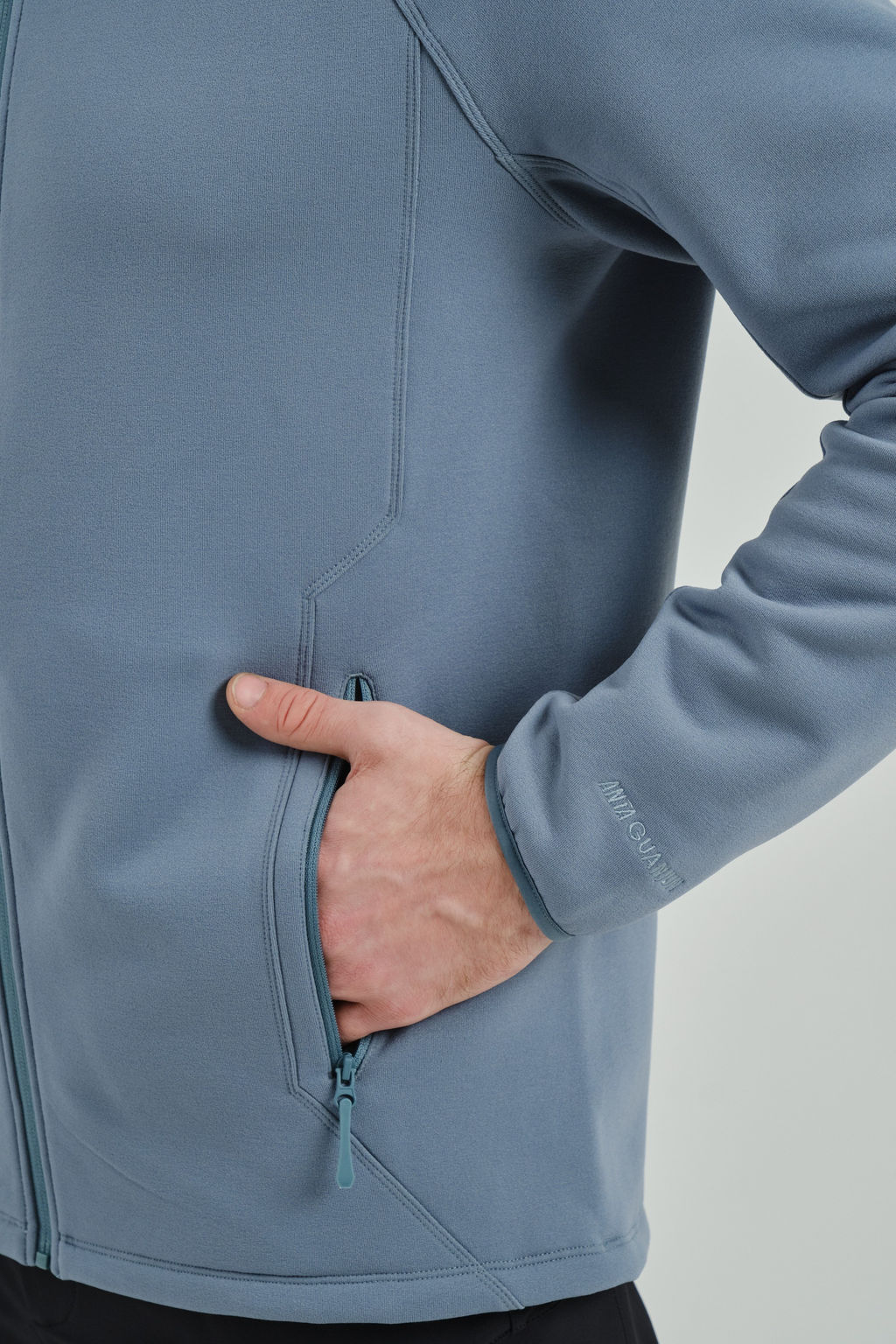 Толстовка на молнии утепленная GUANJUN Синий - Anta фото 5