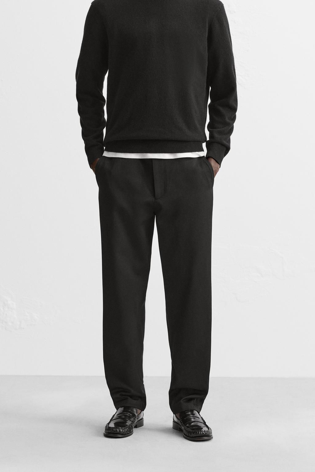 COTTON - WOOL TROUSERS - Zara фото 2