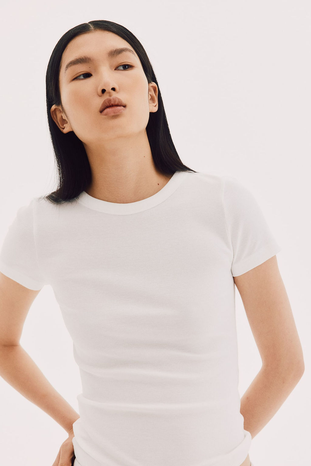 Camiseta en canale de mezcla de modal - H&m фото 3