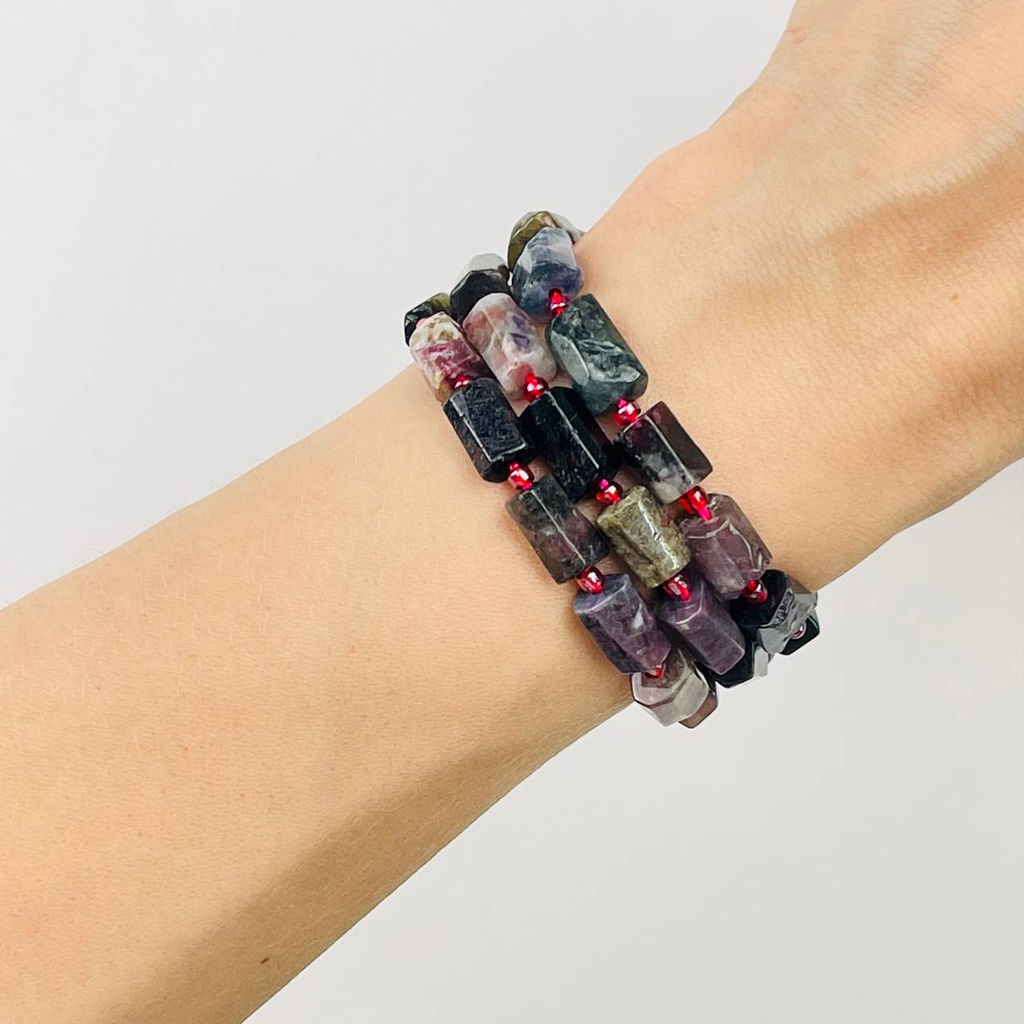 Бусины для украшений из Турмалина микс 40 см