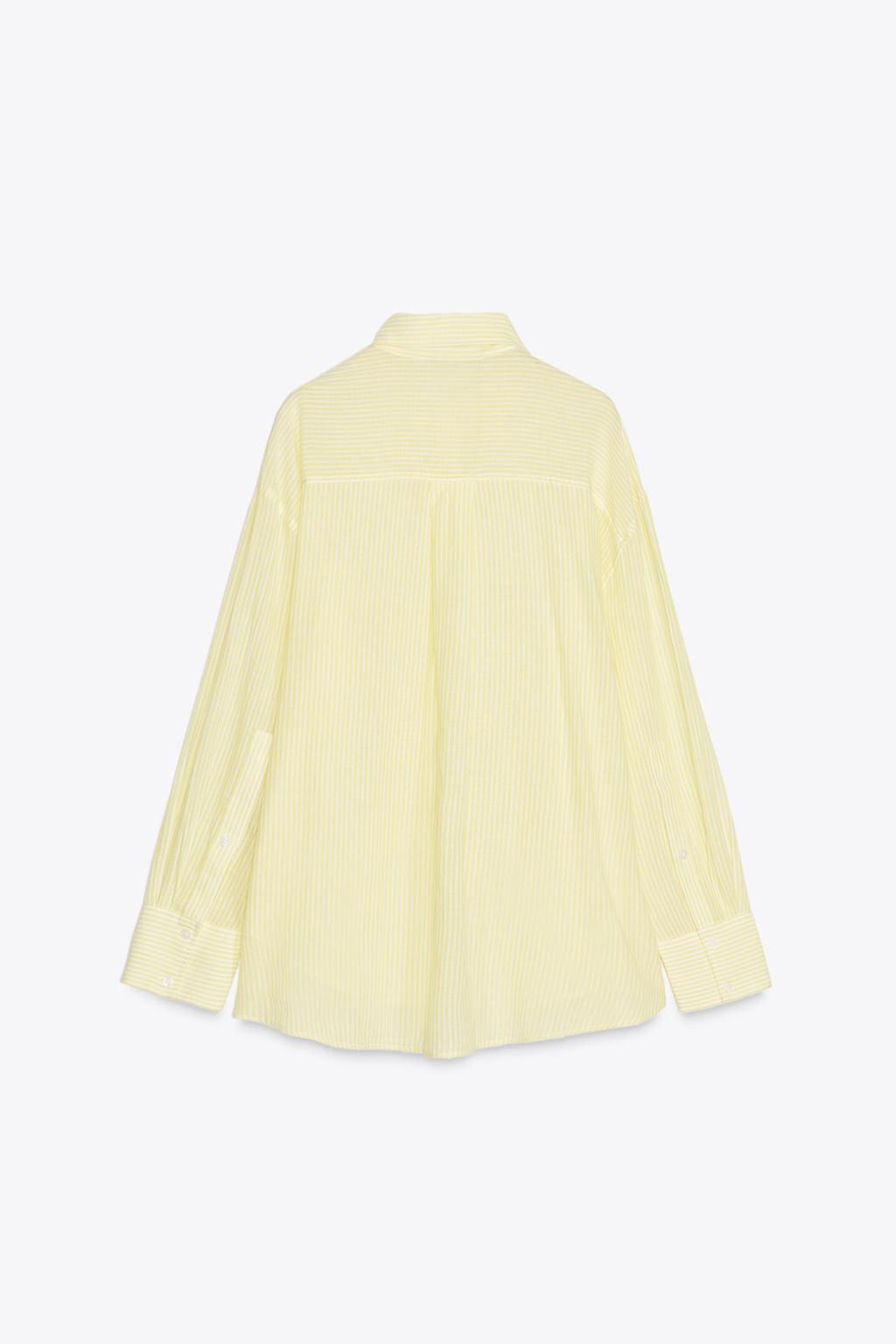 OVERSIZE STRIPED SHIRT - Zara фото 10