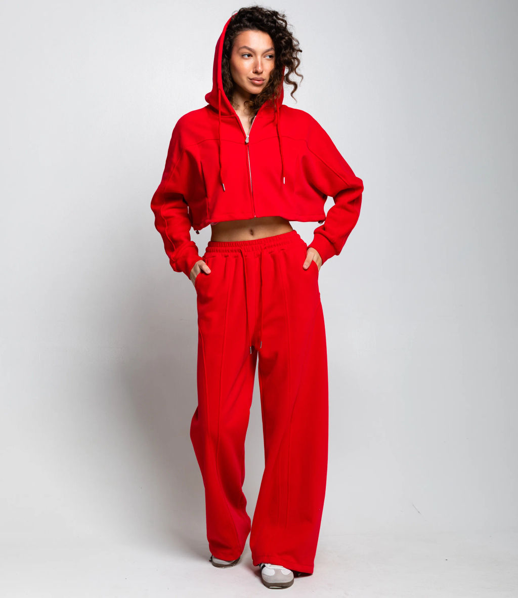 Спортивный костюм #КТ5848, красный - Dommod фото 2