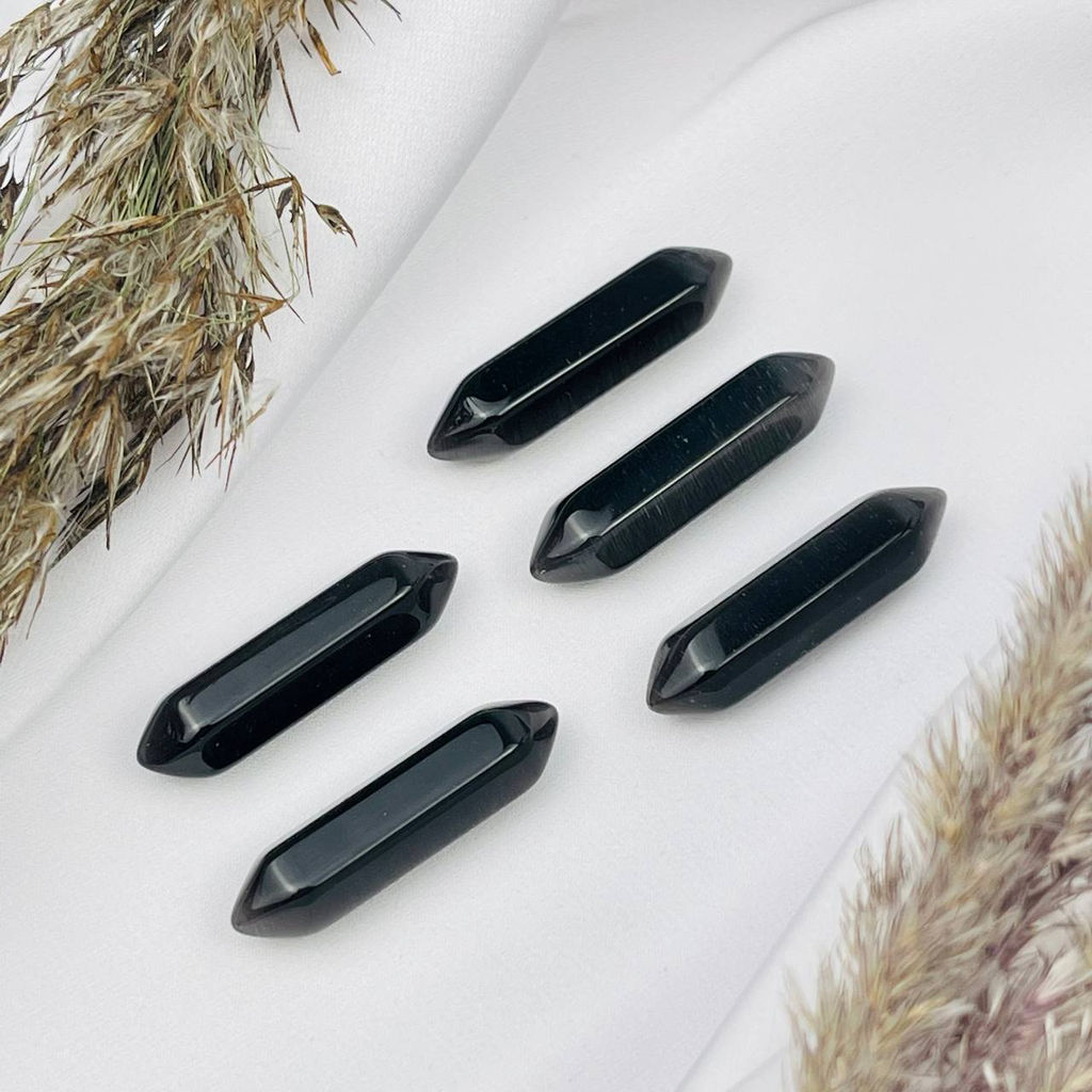 Кристалл двухконечный из Обсидиана - Радуга самоцветов фото 2