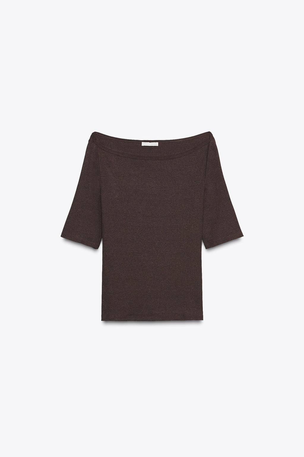 BOAT NECK T-SHIRT - Zara фото 4