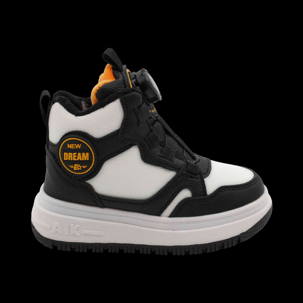 Кроссовки зимние на меху В7187-6 черно белые - BONCY фото 2