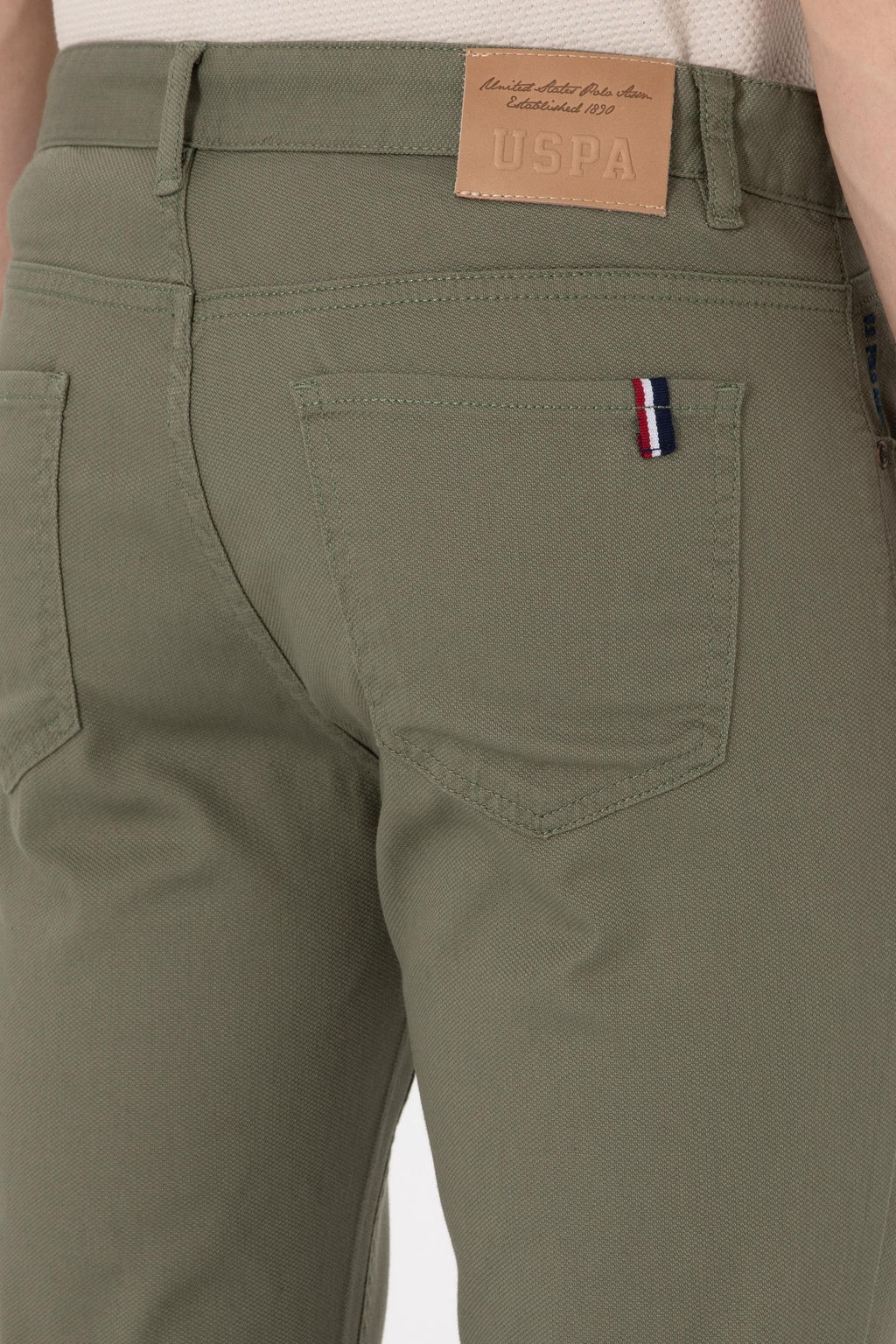 Erkek Koyu Haki Slim Fit Kanvas Pantolon Sepette S_rpriz _ndirim - U.s. polo assn фото 6