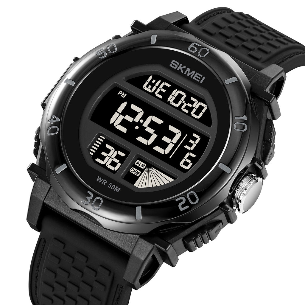 Часы наручные Skmei мужские электронные спортивные 2099black-black