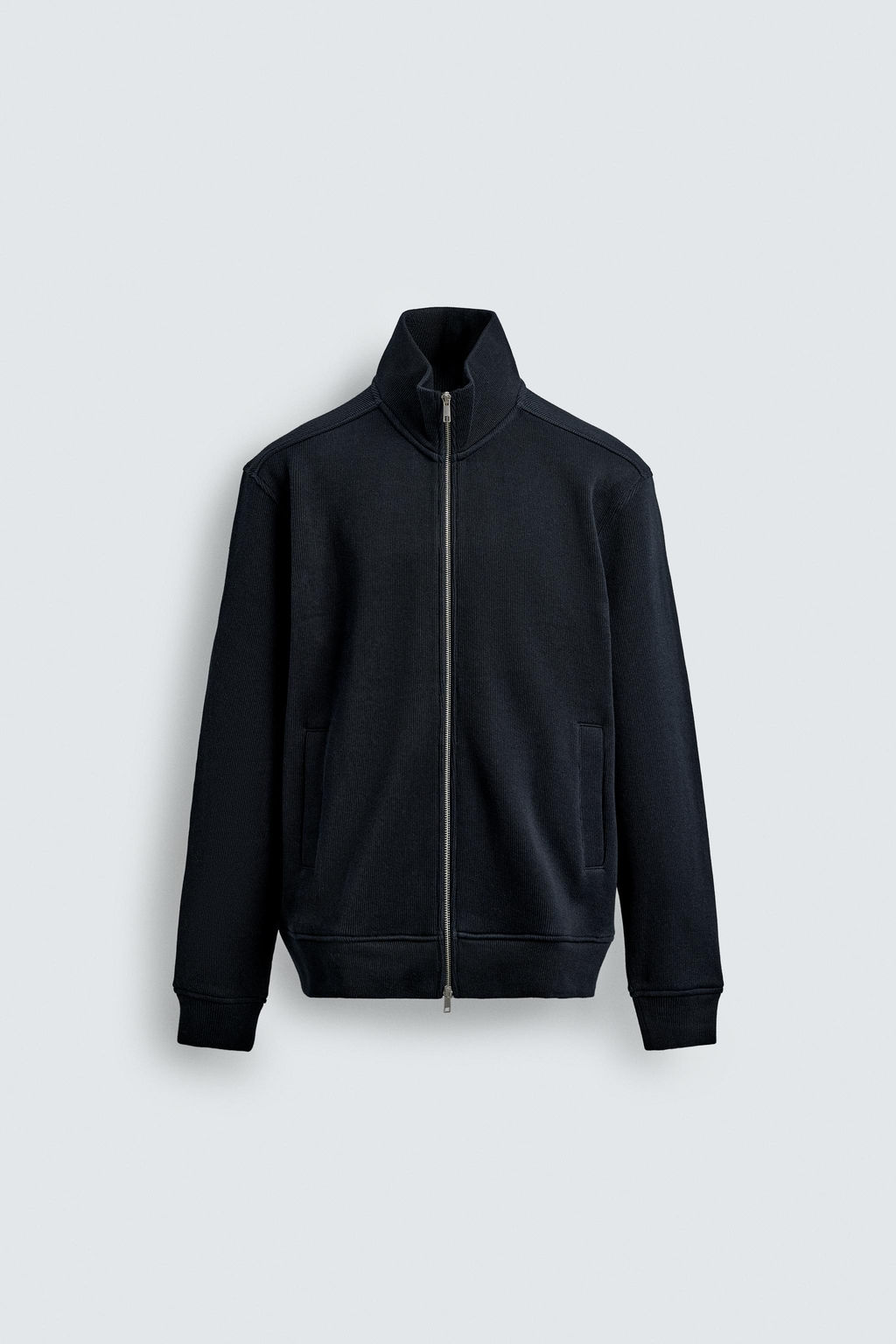 RIBBED ZIP-UP JACKET - Zara фото 6