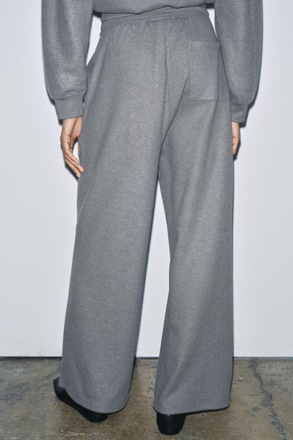 SOFT RIB STRAIGHT-LEG TROUSERS - Zara фото 3