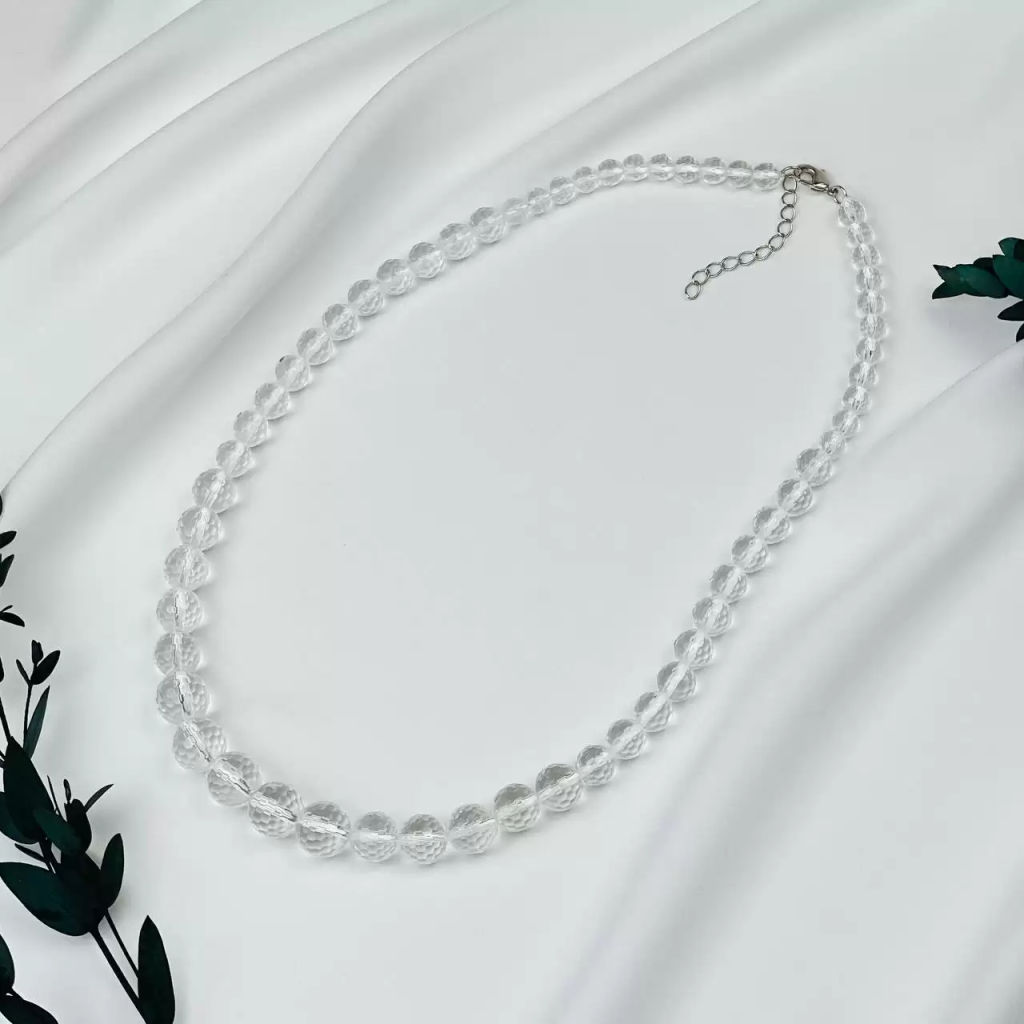 Бусы на увеличение из Горного Хрусталя огранка - Радуга самоцветов фото 3