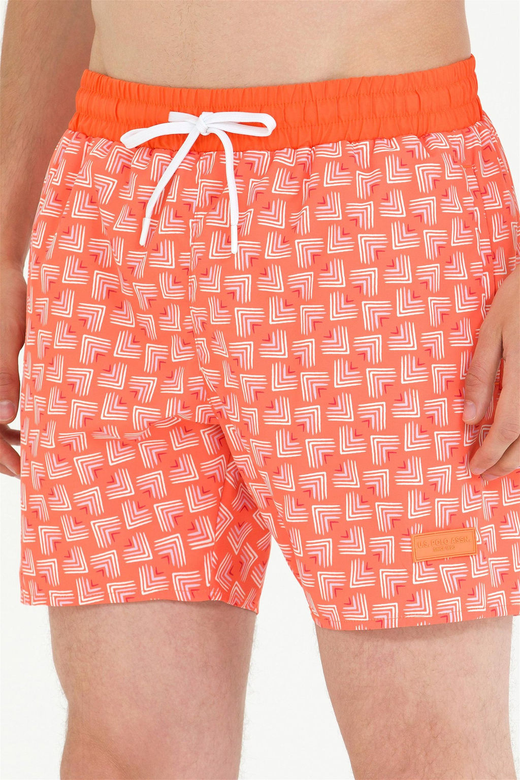 U. S. Polo Assn Мужские оранжевые шорты для плавания - U.s. polo assn фото 9