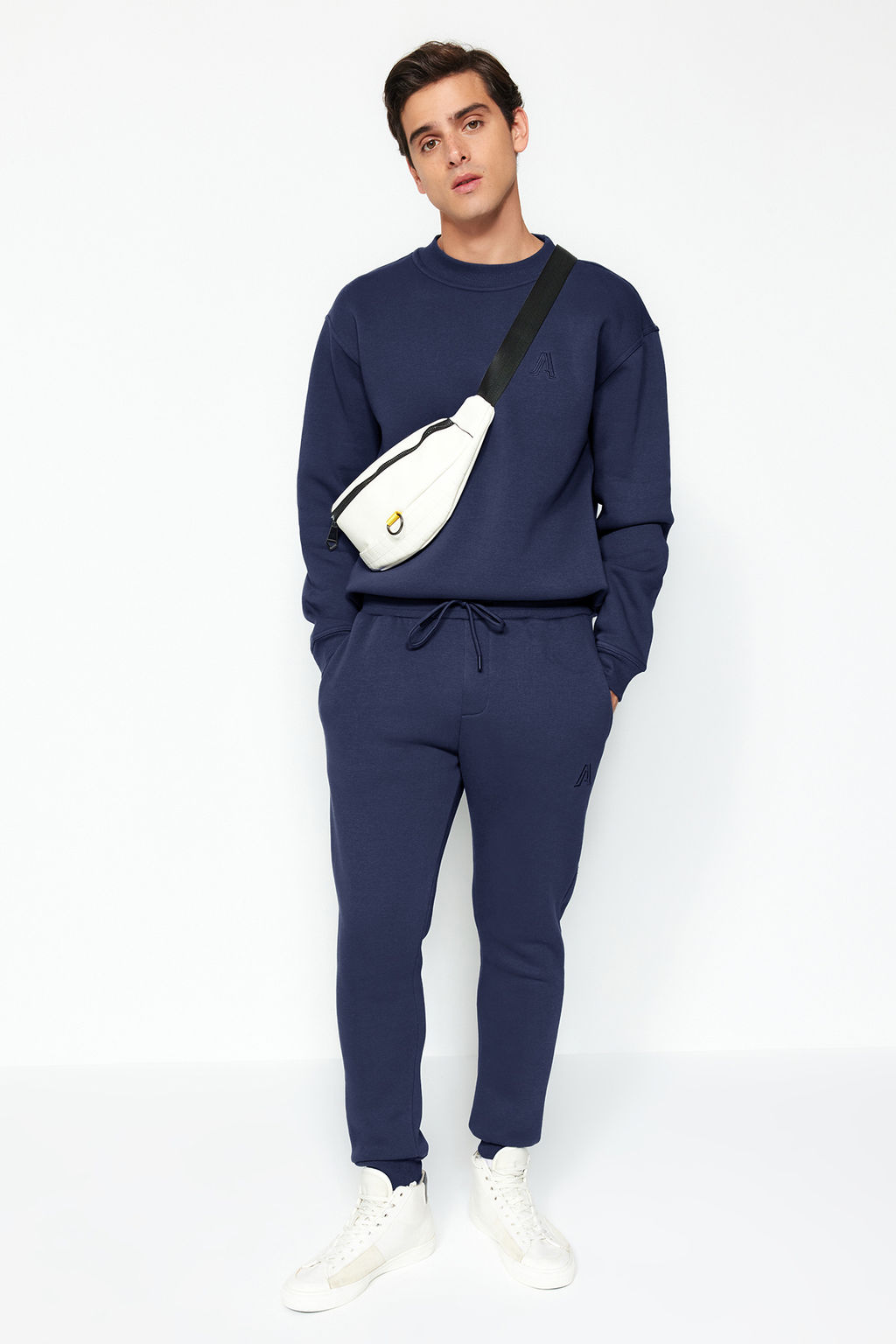 TRENDYOL MAN Antrasit %100 Pamuk Regular/Normal Kesim Harf Nak?sl? Jogger Esofman Alt? TMNAW24EA00014 - Trendyolmilla фото 16