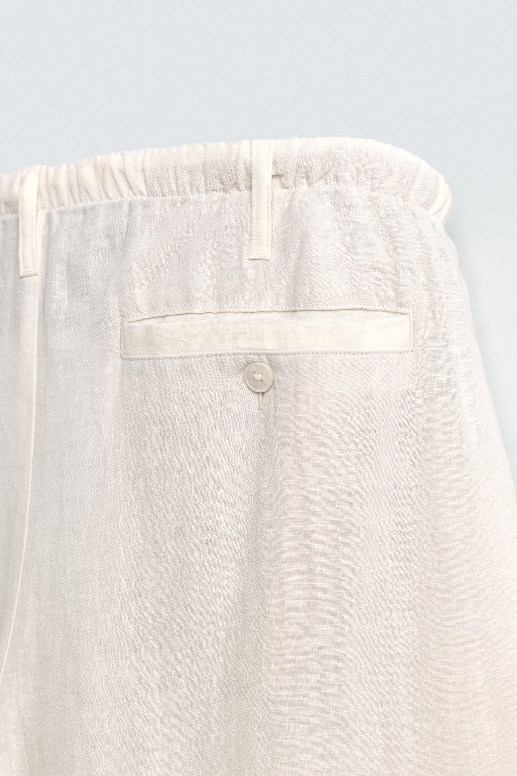 100% LINEN RELAXED FIT TROUSERS - Zara фото 9