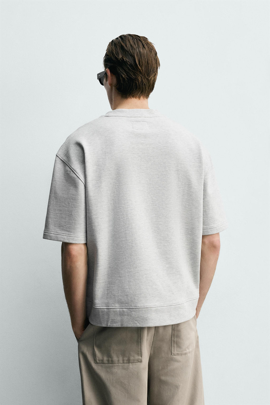 SUDADERA CREWNECK BOXY FIT / Gris vigor? - Zara фото 3