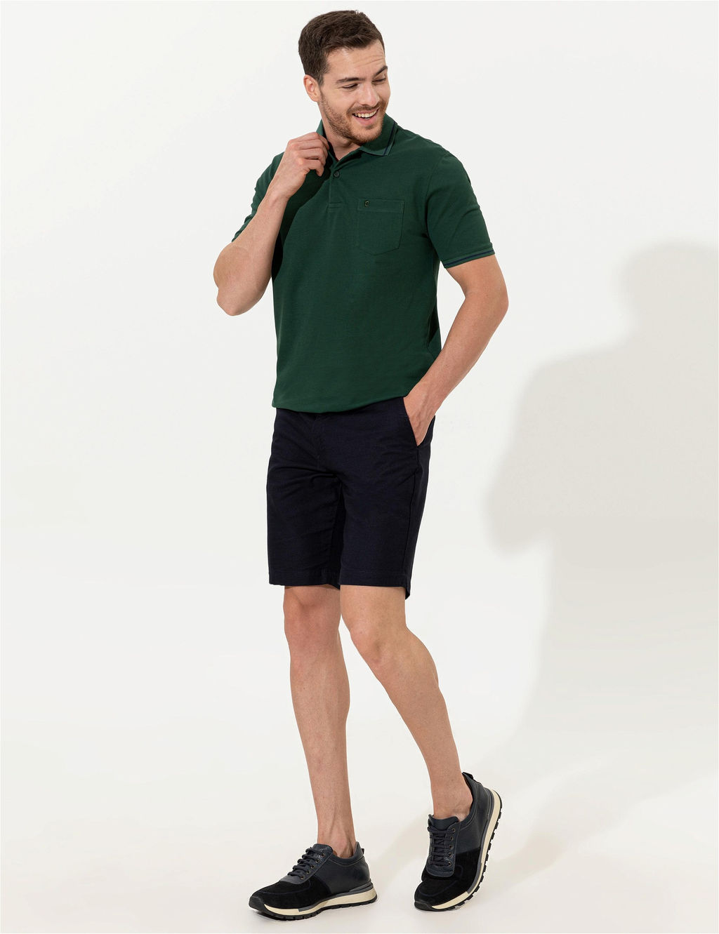 Lacivert Regular Fit Bermuda _ort - Pierre cardin фото 3