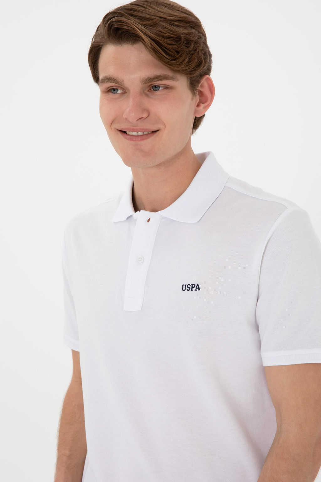 Erkek Regular Fit Polo Yaka Beyaz Basic Ti__rt Sepette S_rpriz _ndirim - U.s. polo assn фото 3